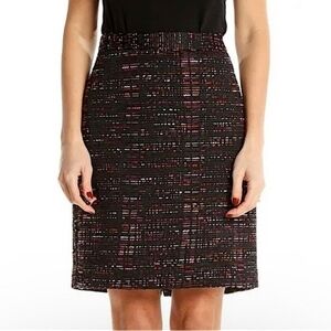 NWT Loft Black Tweed Skirt 6